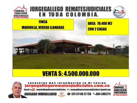 venta finca marinilla vereda la llanadas