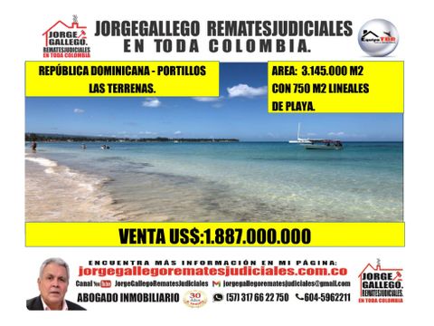 venta republica dominicana portillo las terrenas