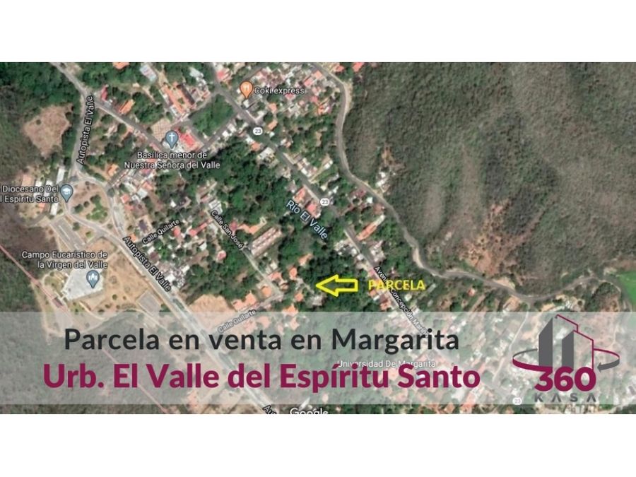 parcela de terreno en venta en el valle isla de margarita