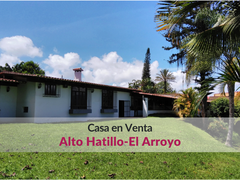 venta casa de una planta en alto hatillo