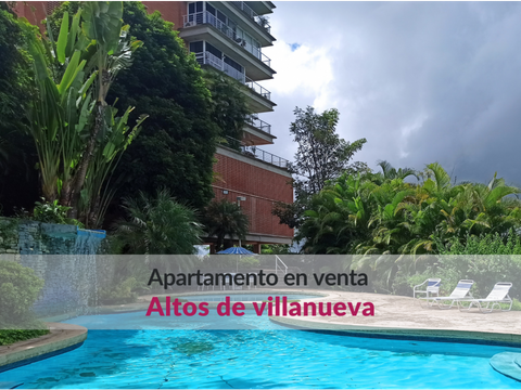 lindo apartamento en venta en altos de villanueva con doble terraza