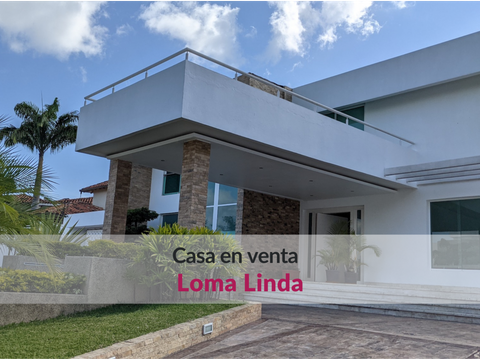 hermosa y moderna quinta en loma linda con amplias areas sociales