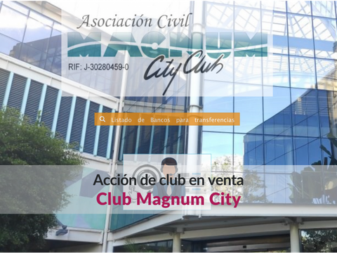 accion en venta en club magnum city