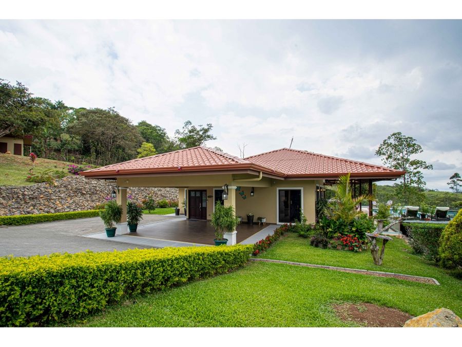 exquisite home in gated community in san ramon costa rica