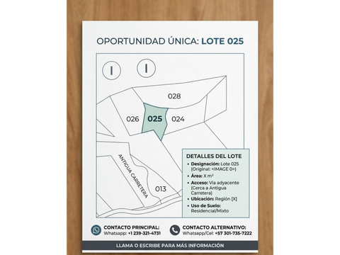 2615 oportunidad unica de inversion lote en puerto colombia
