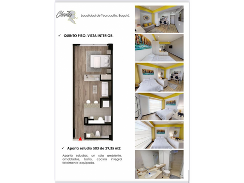 se arrienda hermoso apartaestudio en teusaquillop