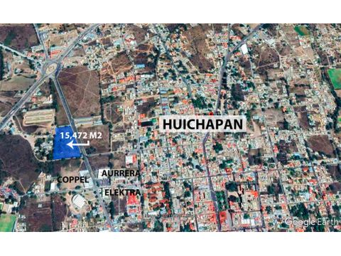 amplio terreno comercial en excelente ubicacion en huichapan
