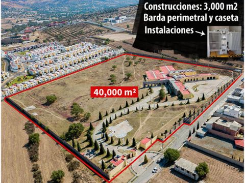 40000 m2 para desarrollo residencial en la concepcion en pachuca