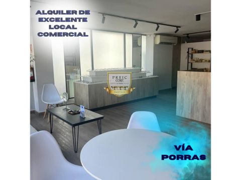 alquiler de excelente local comercial en via porras