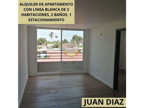 alquiler de apartamento con linea blanca en juan diaz