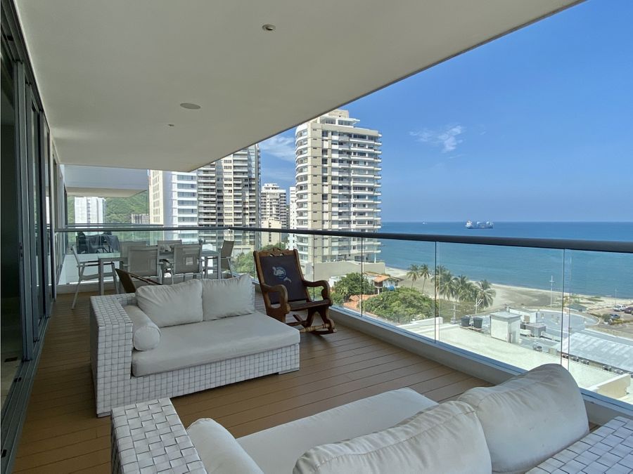 venta de apartamento con vista al mar en bellavista santa marta