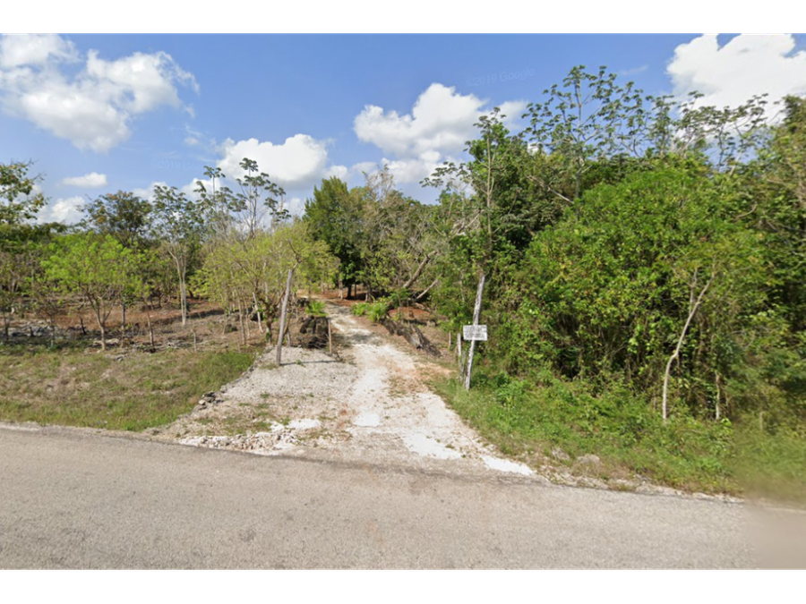 terreno ruta de los cenotes 2000 m2 entre puerto morelos y l vicario