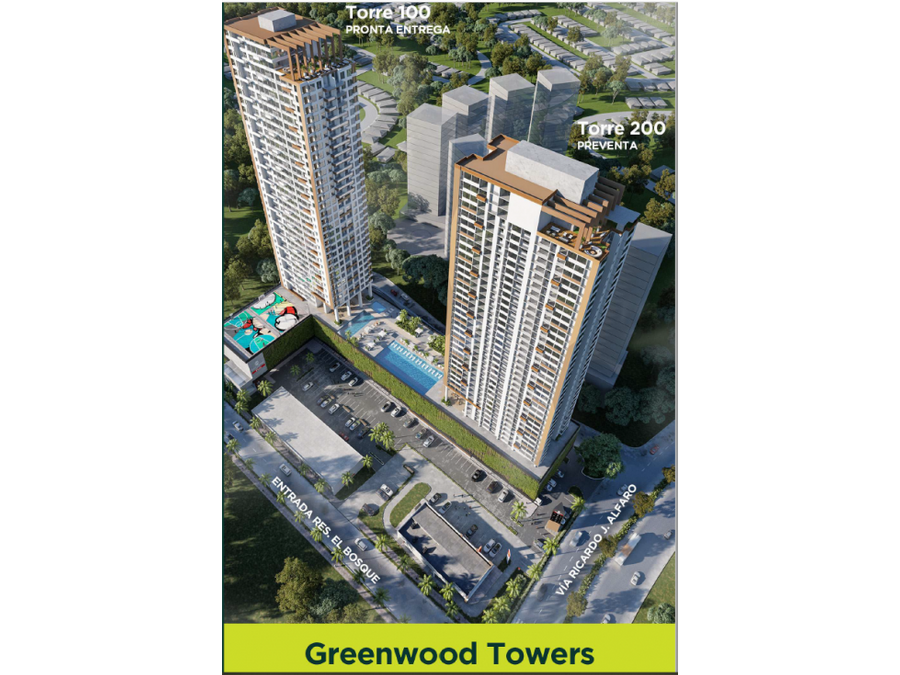 alquiler apartamento en el bosque ph greenwood towers