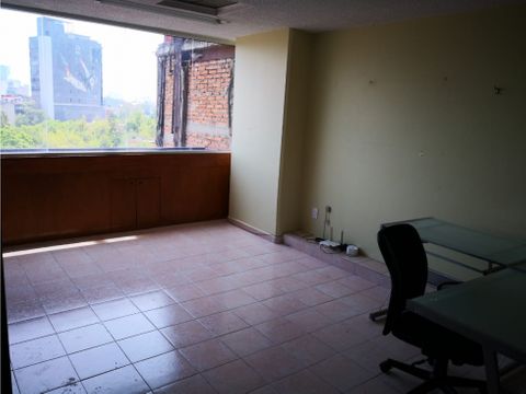 renta de oficina de 45 m2 con 2 privados roma norte