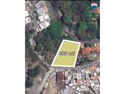 terreno en venta av principal del penon 926 m2