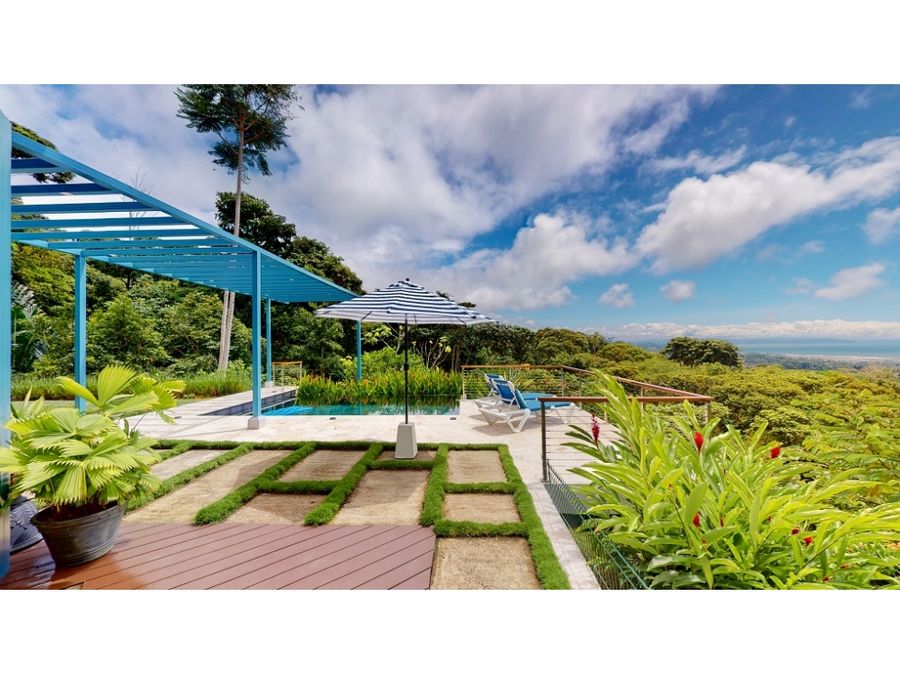 impresionante casa moderna de lujo con vista al mar en ojochal osa