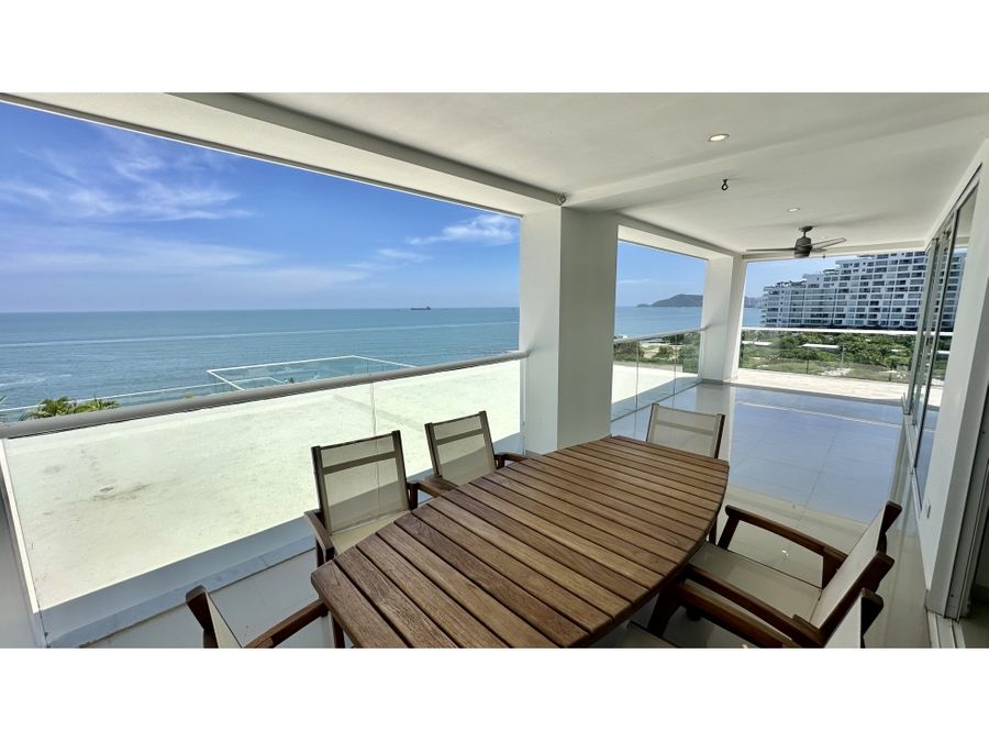 venta apartamento frente al mar playa dorminda santa marta