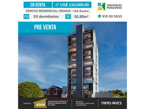 pre venta departamentos en residencial cronos