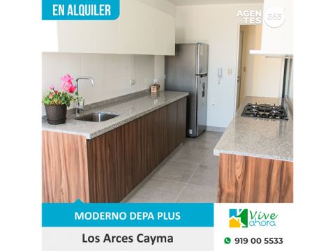 en alquiler departamento en exclusivo condominio de cayma