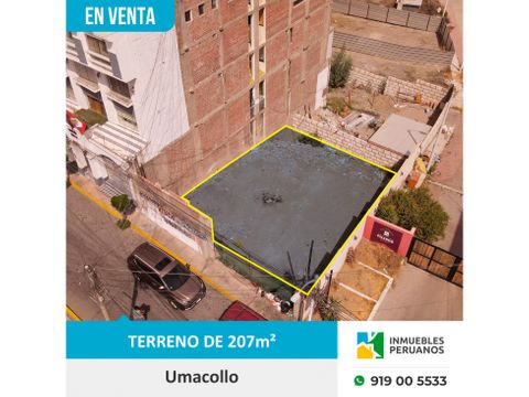 en venta terreno ubicado en umacollo