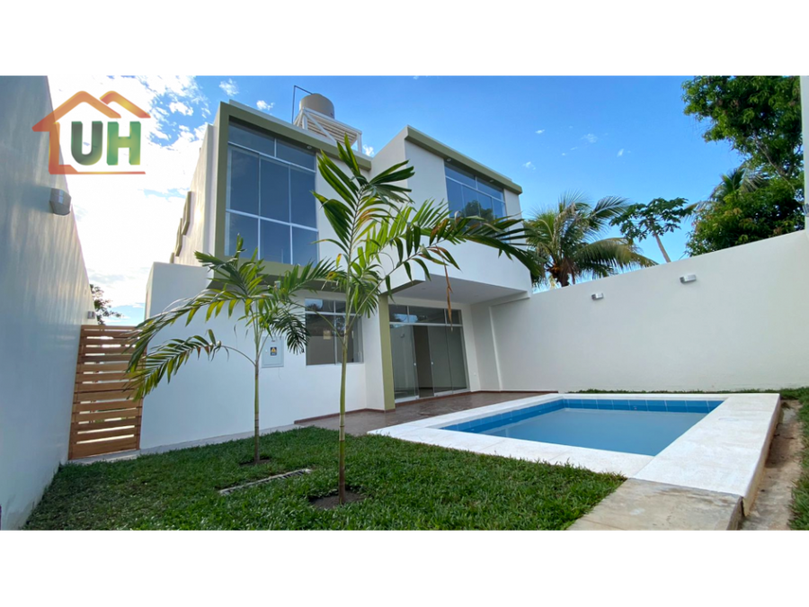 00433 venta casa yarinacocha material noble con piscina at 271 m2