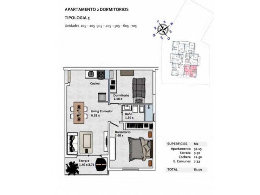 apartamentos en el pozo ideal renta