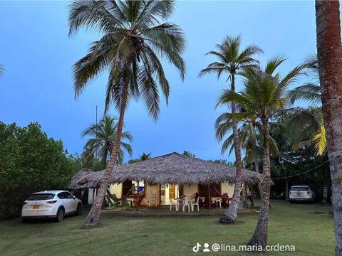 cabana frente al mar en monitos para 18 personas